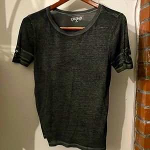 MUDD Oversized Sheer Football Jersey Slit Tie Super Soft Shirt